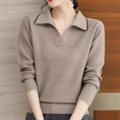 Truien & Vesten Dames*Liviya - Dames Elegante Zomerkraagtrui