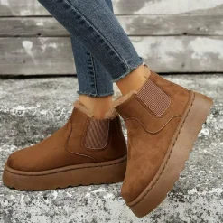 Damesschoenen*LOISA - Zomerse laarzen met dikke zool Lichtbruin