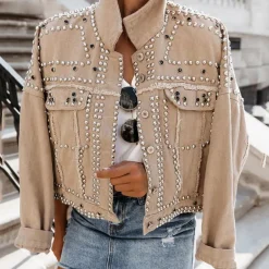 Jassen Dames*LOKOMOTIV - Lente/Zomerjas met klinknagels