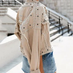 Jassen Dames*LOKOMOTIV - Lente/Zomerjas met klinknagels