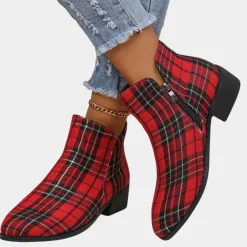 Damesschoenen*LORELY - Stijlvolle Zomerlaarzen voor Dames Rood