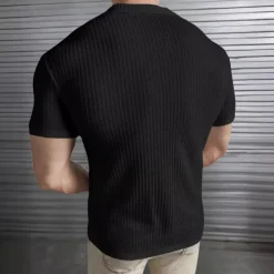 Shirts Heren*Lorenzo - Ademend gebreid herenoverhemd voor de zomer