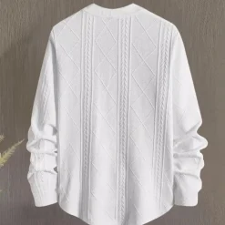 Truien & Vesten Heren*LOUIS - Comfortabel Zomers Sweatshirt voor Heren Wit