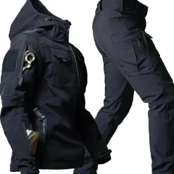 Sets Heren*LOUIS - Lente/Zomer hooded jas en cargo broek set