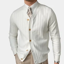 Truien & Vesten Heren*Lucian - Luxueus Eenvoudig Gebreid Herensweater voor de Zomer