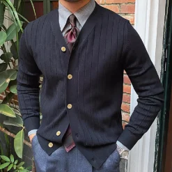 Truien & Vesten Heren*Lucian - Luxueus Eenvoudig Gebreid Herensweater voor de Zomer