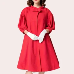 Jassen Dames*LUCIANA - Veelzijdige Jas voor Dames Rood