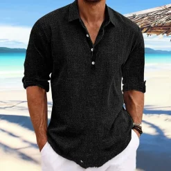 Shirts Heren*Luciano - Luchtig Zomer Herenoverhemd