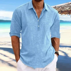 Shirts Heren*Luciano - Luchtig Zomer Herenoverhemd