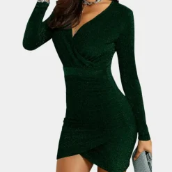 Jurken & Jumpsuits Dames*Lucie - Elegante bodycon damesjurk met lange mouw voor de zomer