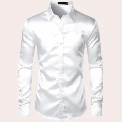 Shirts Heren*Lucien - Stijlvol herenoverhemd met lange mouwen voor de zomer
