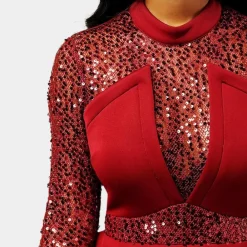 Jurken & Jumpsuits Dames*Lucile - Stijlvolle zomerse bodycon damesjurk met pailletten