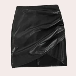 Broeken & Rokken Dames*Lucinda - Essentiële zomerse minirok voor dames Zwart