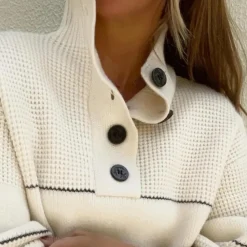 Truien & Vesten Dames*LUCINDA - Stijlvolle Zomer Trui voor Dames Wit