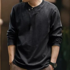 Truien & Vesten Heren*LUCIUS - Comfortabele Lange Mouwen voor Heren - Perfect voor de Lente en Zomer Zwart