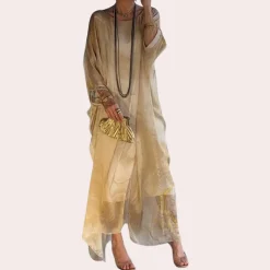 Jurken & Jumpsuits Dames*Lucy - Luchtige zomerjurk met marmerpatroon voor zonnige dagen