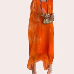 Jurken & Jumpsuits Dames*Lucy - Luchtige zomerjurk met marmerpatroon voor zonnige dagen