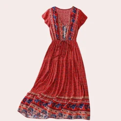 Jurken & Jumpsuits Dames*Ludmila - Zomerse bloemige boho jurk voor dames