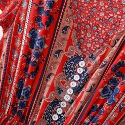 Jurken & Jumpsuits Dames*Ludmila - Zomerse bloemige boho jurk voor dames