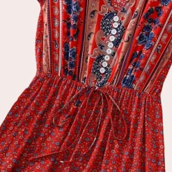 Jurken & Jumpsuits Dames*Ludmila - Zomerse bloemige boho jurk voor dames