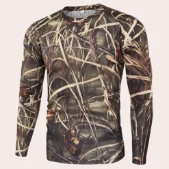 Shirts Heren*Ludvig - Trendy Camouflage herenhemd met lange mouwen voor de zomer