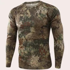 Shirts Heren*Ludvig - Trendy Camouflage herenhemd met lange mouwen voor de zomer