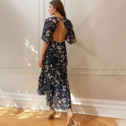 Jurken & Jumpsuits Dames*LUELLA - Dames casual zomerjurk Marineblauw