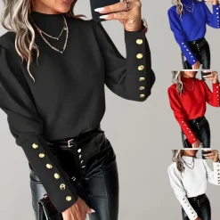 Blazers & Blouses Dames*Luvia - Stijlvolle zomerse damesblouse met kant