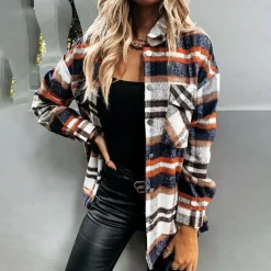 Jassen Dames*LYLA - Luchtig geruit zomerjack