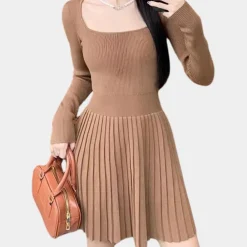 Jurken & Jumpsuits Dames*LYLIA - Stijlvolle Zomerjurk voor Dames Bruin