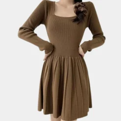 Jurken & Jumpsuits Dames*LYLIA - Stijlvolle Zomerjurk voor Dames Bruin