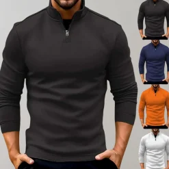 Shirts Heren*Lyyti - Lichte zomertrui met rits voor heren