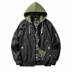 Jassen Heren*MACIEJ - Trendy zomerjas met capuchon voor mannen