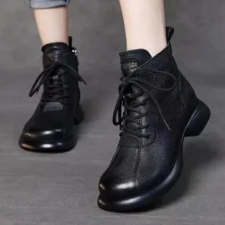 Damesschoenen*Madelca - Zomerse Casual Enkellaarsjes met ronde neus voor dames