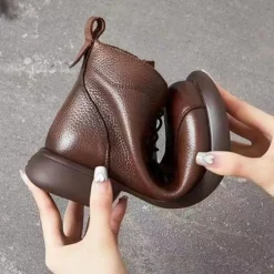 Damesschoenen*Madelca - Zomerse Casual Enkellaarsjes met ronde neus voor dames