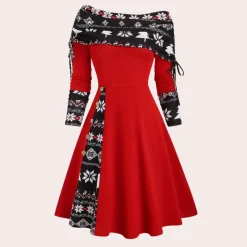 Jurken & Jumpsuits Dames*MADELINE - Casual Zomerjurk voor Dames Rood