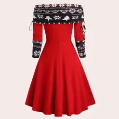 Jurken & Jumpsuits Dames*MADELINE - Casual Zomerjurk voor Dames Rood