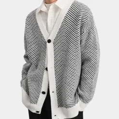 Truien & Vesten Heren*MADISON - Casual Gebreid Zomervest voor Heren Zwart