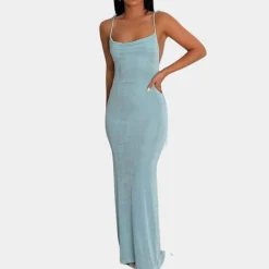 Jurken & Jumpsuits Dames*Maelle - Zomerse maxi-jurk voor dames met open rug