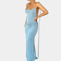 Jurken & Jumpsuits Dames*Maelle - Zomerse maxi-jurk voor dames met open rug