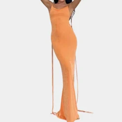 Jurken & Jumpsuits Dames*Maelle - Zomerse maxi-jurk voor dames met open rug