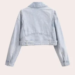 Jassen Heren*MAILE - Stijlvolle Zomerse Denim Jas voor Dames Lichtblauw