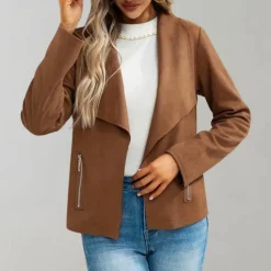 Jassen Dames*Maiuc - Stijlvol suède damesjack voor de zomer
