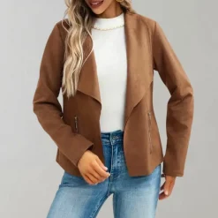 Jassen Dames*Maiuc - Stijlvol suède damesjack voor de zomer