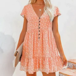 Jurken & Jumpsuits Dames*Malani - Zomerse Mini Jurk