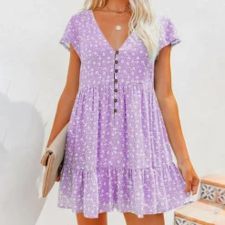 Jurken & Jumpsuits Dames*Malani - Zomerse Mini Jurk