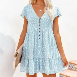 Jurken & Jumpsuits Dames*Malani - Zomerse Mini Jurk