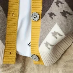 Truien & Vesten Dames*MALLU - Luchtig Gebreid Vest voor Dames voor de Zomer Geel