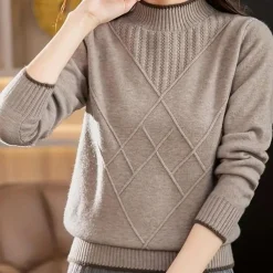 Truien & Vesten Dames*Malyna - Casual dames halve coltrui met comfort voor de zomer