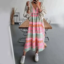 Jurken & Jumpsuits Dames*MANUELA - Comfortabel en luchtig zomerjurkje Roze